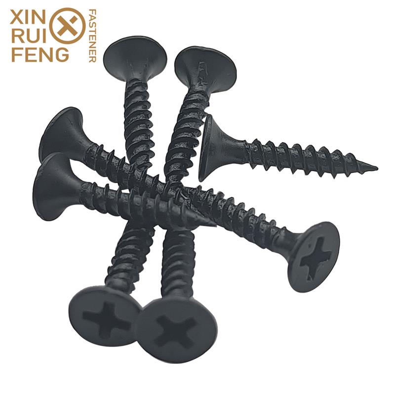 Super Purchasing for 1 Drywall Screws - Black Bugle Head Fine Thread Twin Fast Drywall Screws – Xinruifeng