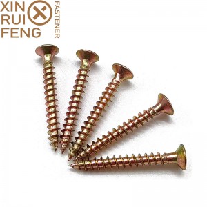 Wholesale Discount Chipboard Screws Sizes – Pozidriv Countersunk Wood Screw Zinc Plated Chipboard Screw – Xinruifeng