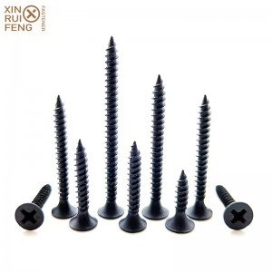 Fixed Competitive Price Short Drywall Screws - Black Phosphated Bugle Head Drywall Screw  – Xinruifeng