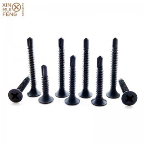 Factory Cheap Hot 补充扩展词 - C1022 Black Full Thread Phillips Drive Drill Point Drywall Screws  – Xinruifeng