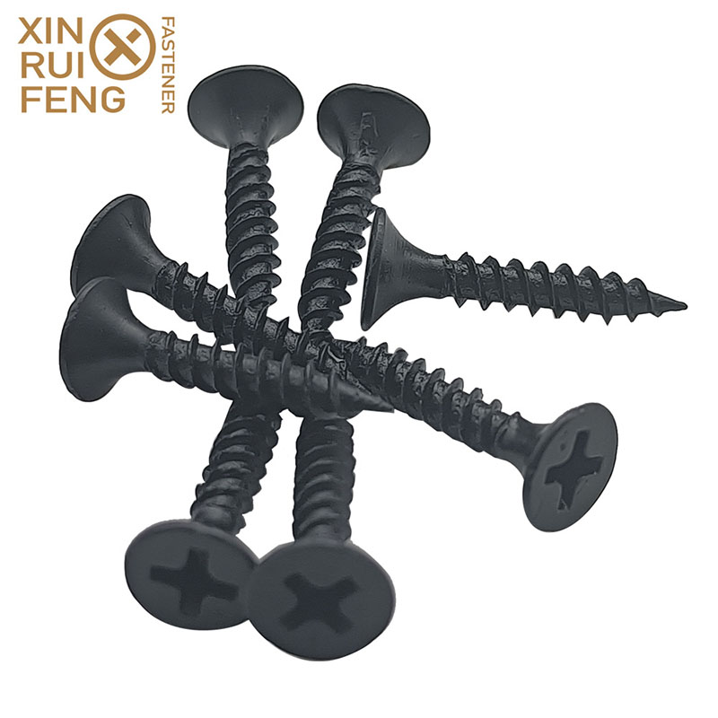 8 Year Exporter Zinc Plated Drywall Screws - Black Phosphated Bugle Head DIN7505 Drywall Screw – Xinruifeng