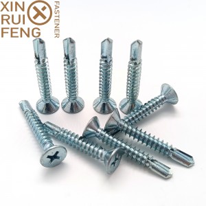 High definition Hex Self Drilling Screws - White Zinc Plated CSK Head Phillips Drive Self Drilling Screw – Xinruifeng