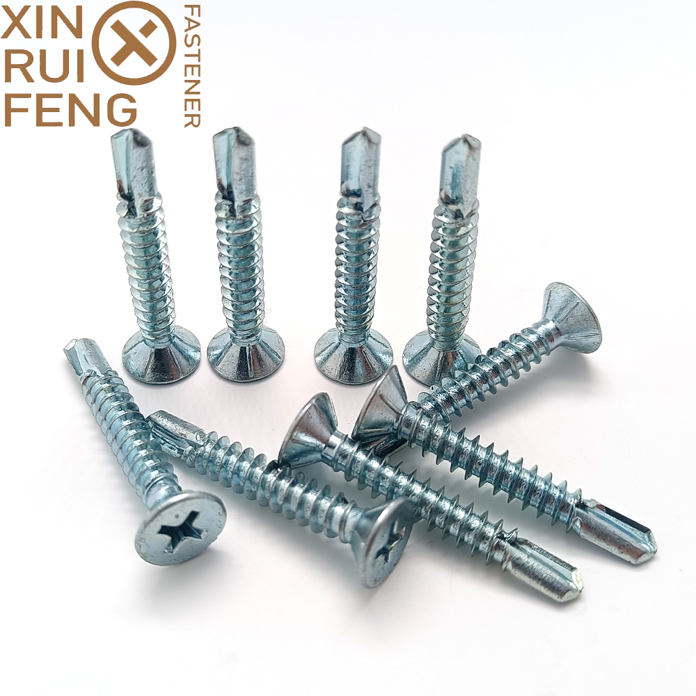 High Quality Self Screw Drilling Machine – White Zinc Plated CSK Head Phillips Drive Self Drilling Screw – Xinruifeng