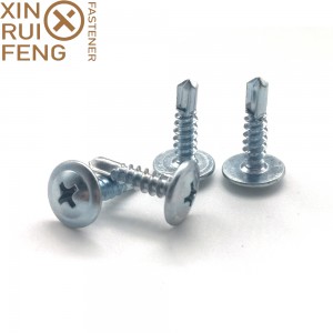 High definition Hex Self Drilling Screws - Truss Head Phillips Drive White Zinc Plated Self Drilling Screw – Xinruifeng